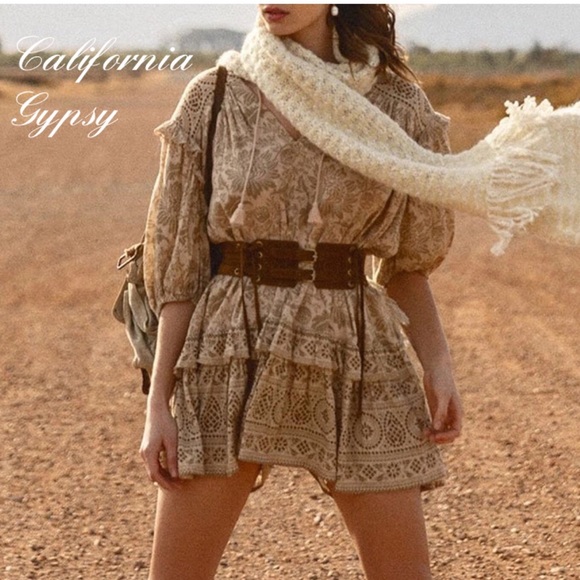 Safari Boho Mini Dress - Picture 4 of 16